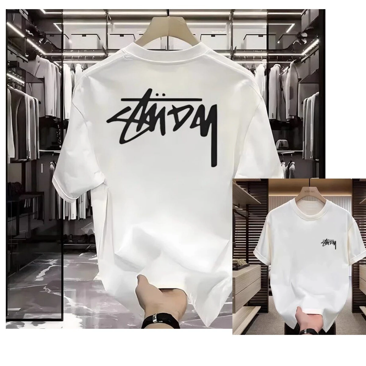 Streetwear Brand Korea - Trendiges Koreanisches T-Shirt mit Buchstabendruck Luxusmarke