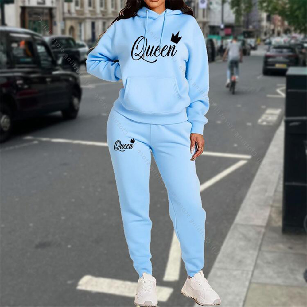 Streetwear Brand Tracksuit - Trainingsanzug Damenkleidung Herbst Winter Hoodies Hosen