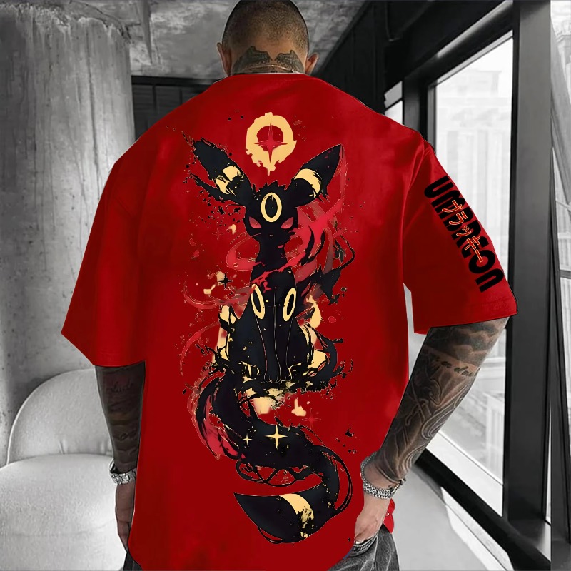 Streetwear Brand Shoes - Pokémon Co-Branding Print T-Shirt 2025, Sommer,