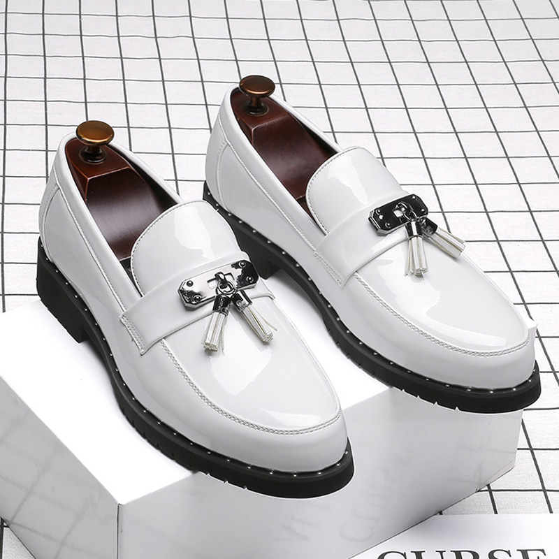 Streetwear Brand Luxury - Luxusmarke Niedrigabsatzige Bunte Loafer Herrenschuhe Quasten-Business-Lederschuhe