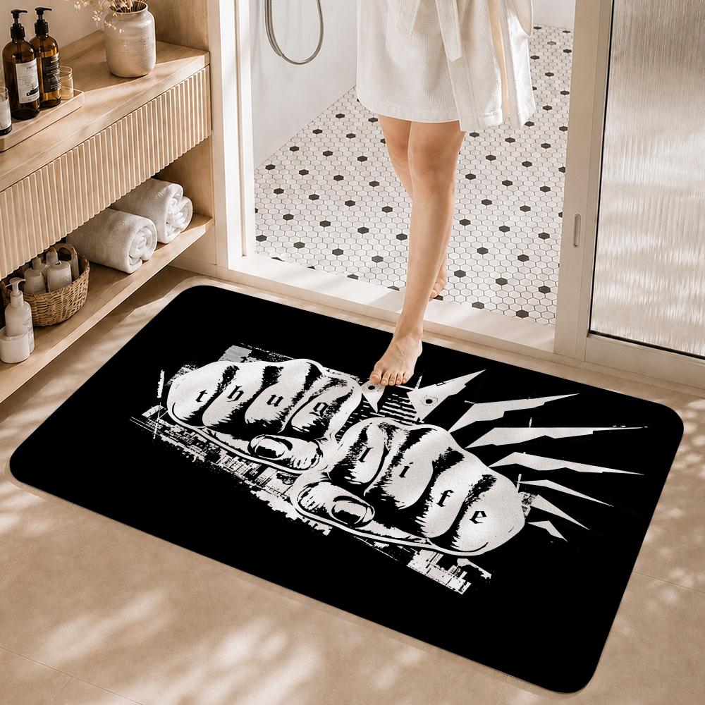 Streetwear Brand Home Decor - Streetwear Brand T-THUG CLUB Bodenmatte, rutschfeste,